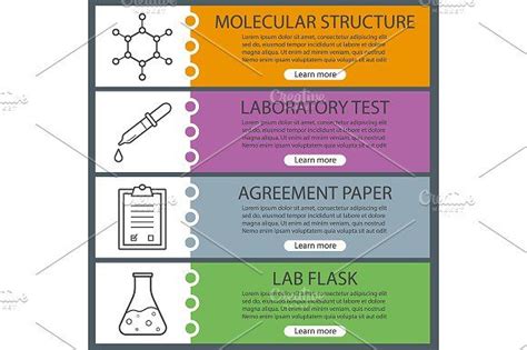 Science lab banner templates. Vector | Basketball banners, Business banner, Banner template