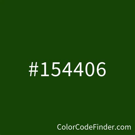 Forest Green Color Code is #154406