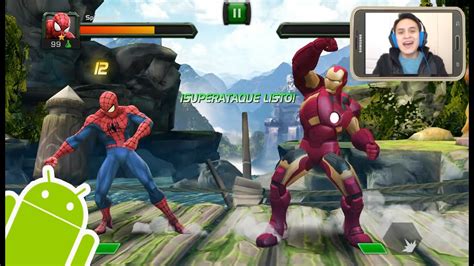 Increible Juego de Peleas para Android - Batalla de Superhéroes - YouTube