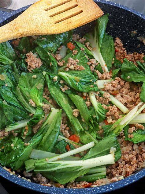 Filipino Bok Choy and Ground Beef - McDonald Seneiver