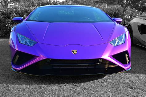 Purple Lambo Huracan EVO Photograph by Don Columbus - Fine Art America