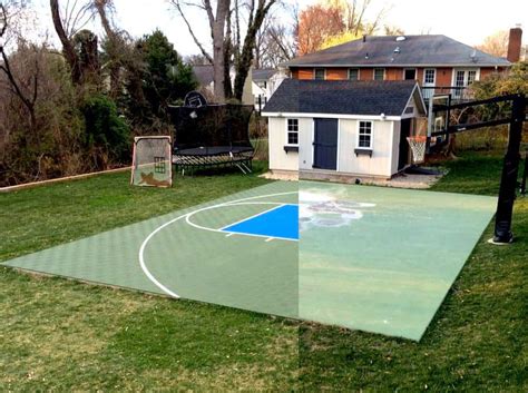 Backyard Basketball Court Ideas - ModuTile Sport Floor Picture Gallery