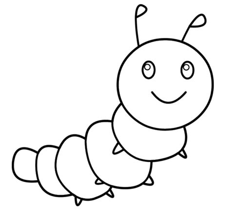 Caterpillar Outline - ClipArt Best