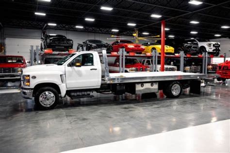 2019 Chevrolet 4500 DIESEL ROLLBACK 99K MILES READY TO WORK 2-CAR KILAR ALUMINUM FLATBED WHEEL ...