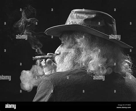 Smoking cigar Black and White Stock Photos & Images - Alamy