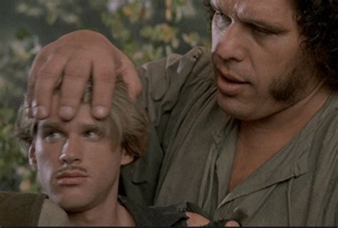 Andre the Giant Princess Bride hands Cary Elwes funny off | America's White Boy