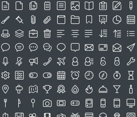 440 kind white line free icons Vectors images graphic art designs in editable .ai .eps .svg .cdr ...