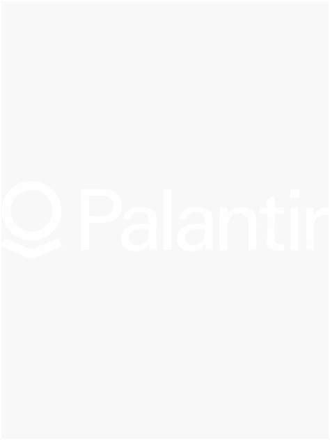 "Palantir Logo" Sticker for Sale by JAMESHAWKIN | Redbubble