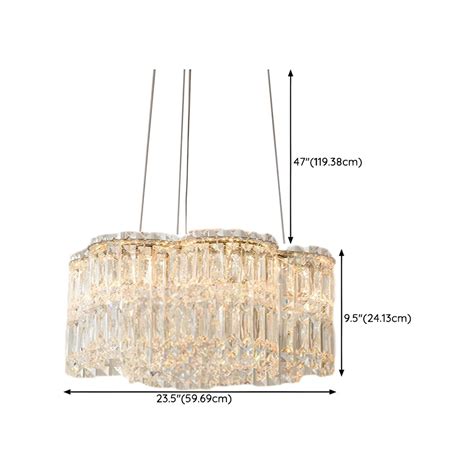 Adjustable Design Chandelier Light Fixtures with Transparent Crystal ...