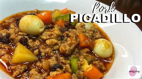 PORK PICADILLO RECIPE | How to Cook Pork Picadillo | GINILING WITH ...