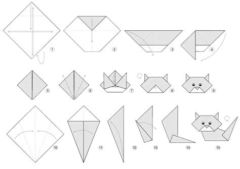 Origami Kitty | Origami cat, Cute origami, Easy origami dragon