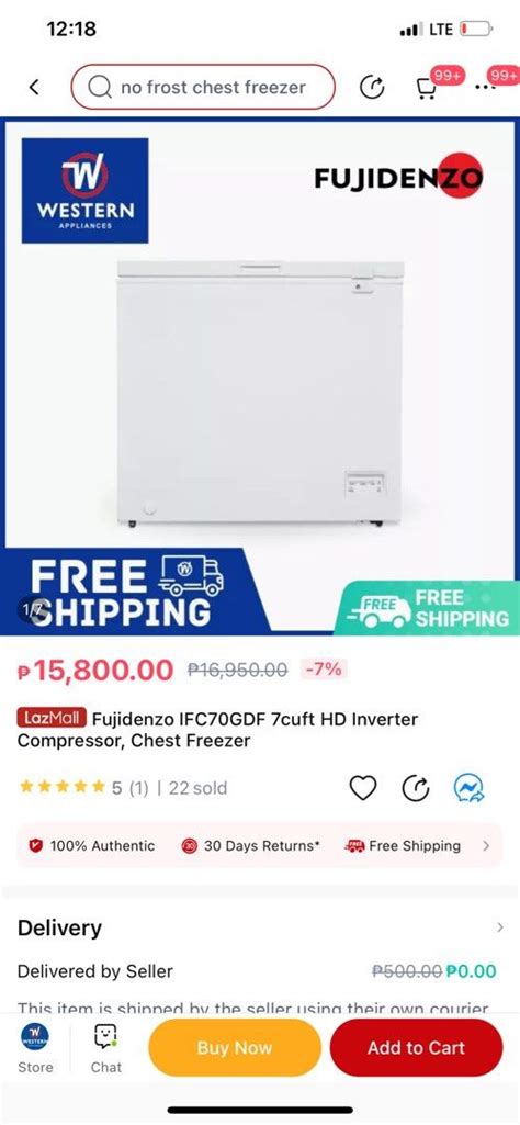 Fujidenzo chiller, TV & Home Appliances, Kitchen Appliances, Refrigerators and Freezers on Carousell