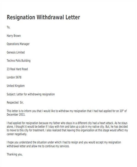 FREE 38+ Resignation Letters Samples & Templates in PDF