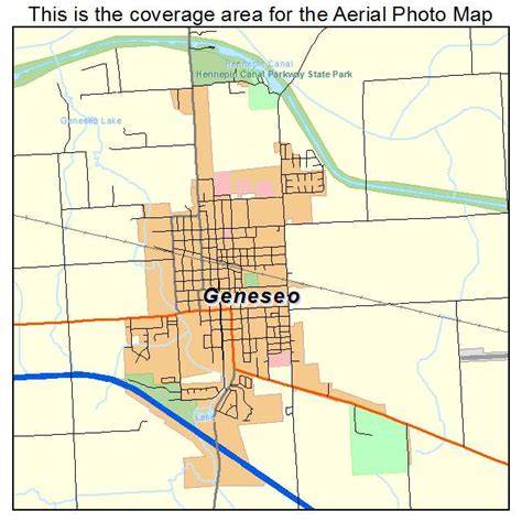 Aerial Photography Map of Geneseo, IL Illinois