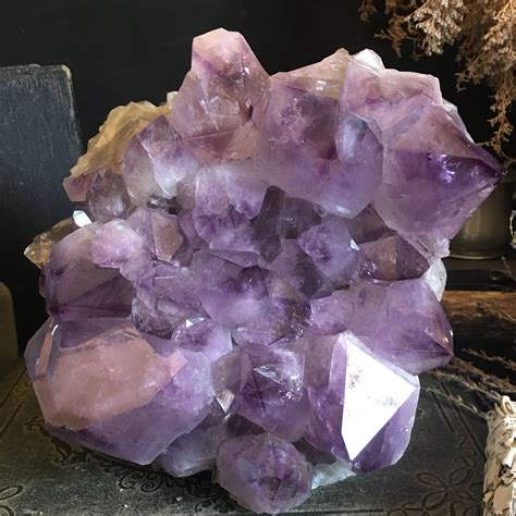 Large Amethyst / Raw Crystal Cluster / Large Amethyst Cluster / Raw Amethyst Standing Display ...