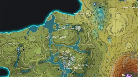 All Fishing Spot locations in Sumeru in Genshin Impact - Pro Game Guides