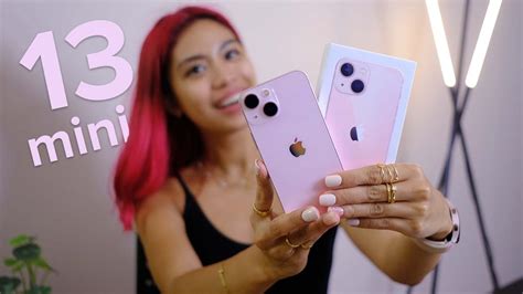 PINK iPhone 13 mini unboxing + CAMERA tour - YouTube