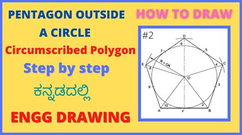 PENTAGON OUTSIDE A CIRCLE (CIRCUMSCRIBED POLYGON) - YouTube