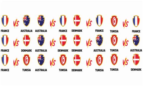 Australia Vs Denmark Vector Art, Icons, and Graphics for Free Download