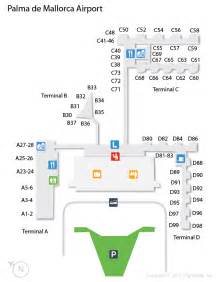 (PMI) Palma de Mallorca Airport Terminal Map | airports | Pinterest