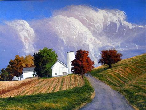 Country Scene Painting by Milan Melicharek