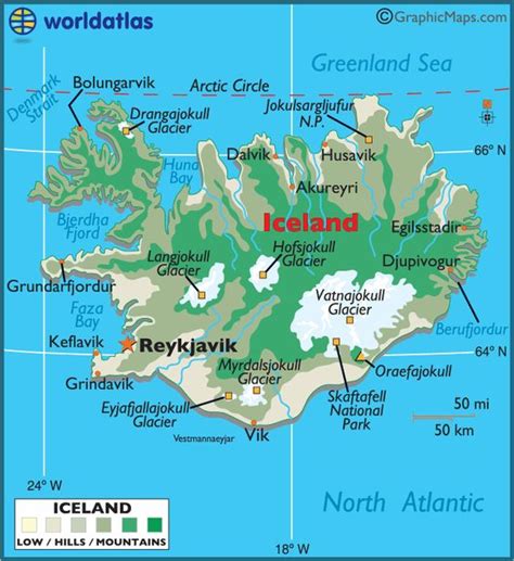 Iceland, Map of iceland and Europe on Pinterest