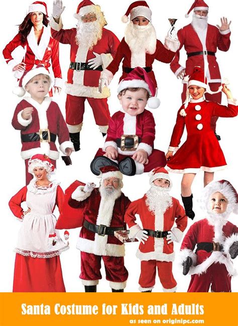 Santa Costume for Kids and Adults | Santa costume, Kids costumes, Costumes