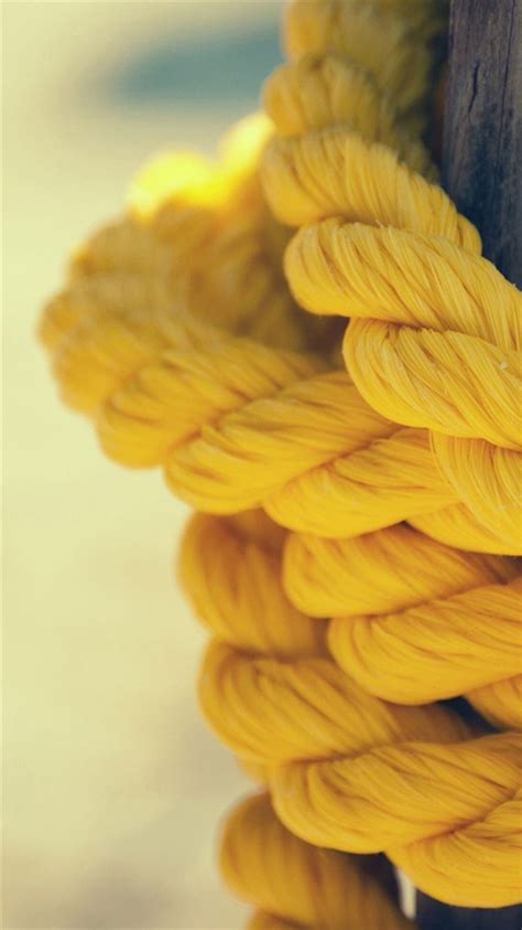 Yellow Rope Close Up iPhone 8 Wallpapers Free Download