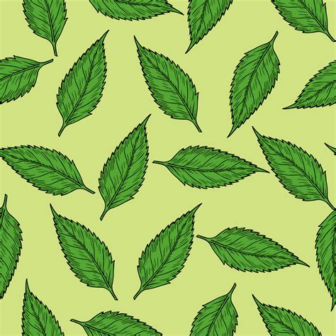 OnlineLabels Clip Art - Summer leaves pattern