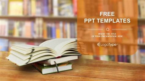 Opened Book PowerPoint Templates