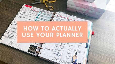 How To Actually Use Your Planner - YouTube