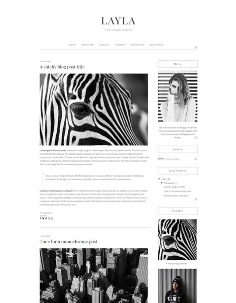 Free Minimalistic Blogger Template Design by TasnimEz on DeviantArt