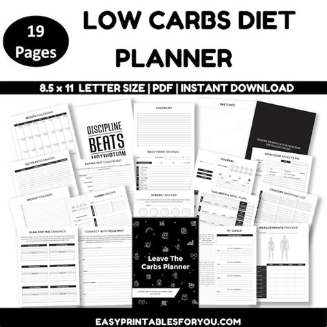 Low Carb Meal Plan - Etsy