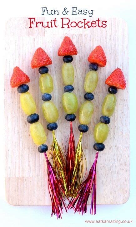 Easy fruit rockets - great party food for Bonfire night and other ...