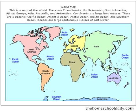 FREE Printable World Maps & Activities | The Homeschool Daily | Map activities, Free printable ...