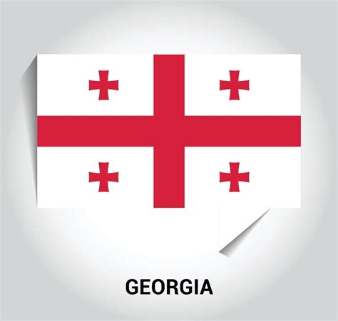 Georgia flag design vector 13284857 Vector Art at Vecteezy