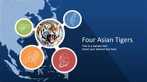 Four Asian Tigers Cover Slide Design - SlideModel