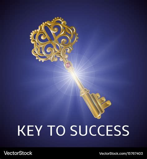 Key to success background Royalty Free Vector Image