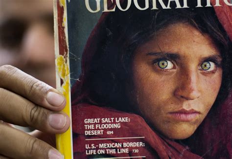 Green-eyed Afghan refugee in famous magazine cover flees to Rome | The ...