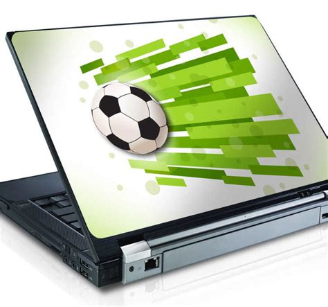 Footballing Texture Laptop Sticker - TenStickers