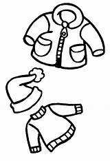 Winter Clothes Pictures For Kids sketch template