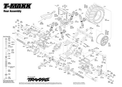 T-Maxx (49104) Rear Assembly | Exploded View | Traxxas