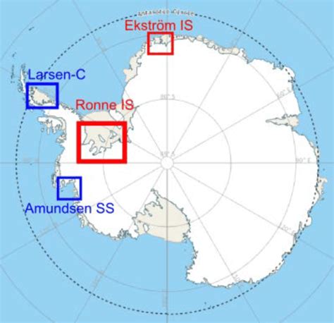 Ronne Ice Shelf Map