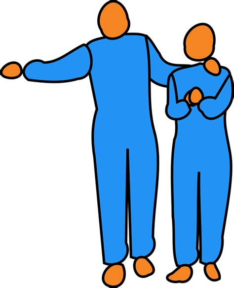 무료 벡터 그래픽: 남자, 포인팅, 여자, 격려, 피 규 어, 돕는 - Pixabay의 무료 이미지 - 158682