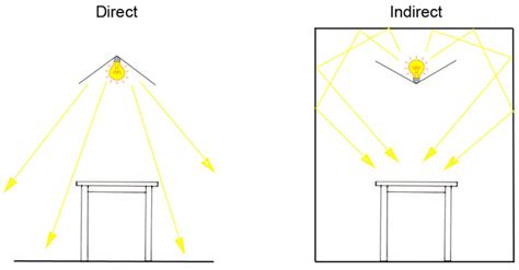 Examples of direct and indirect lighting. Ensure the light source is... | Download Scientific ...