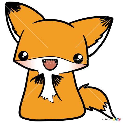 How to Draw Cute Fox, Kawaii