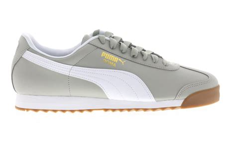 Puma Roma Basic 35357298 Mens Gray Classic Lace Up Lifestyle Sneakers ...