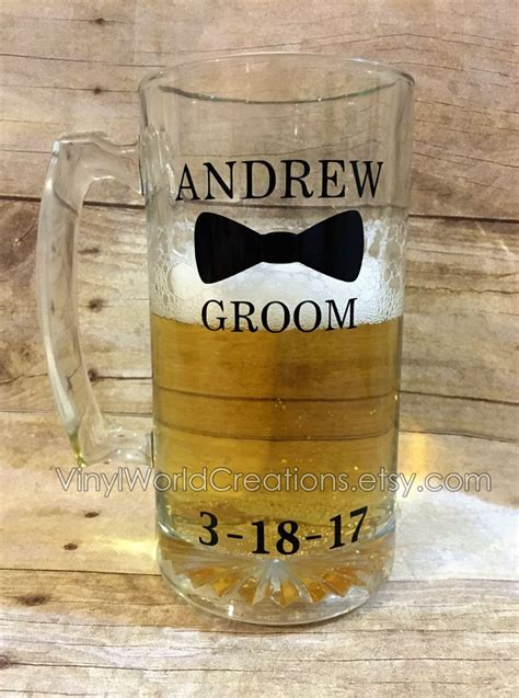 Groom beer mug wedding gift groom gift personalized bridal | Etsy | Wedding gifts for groom ...