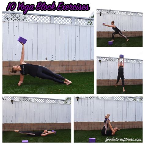 10 Yoga Block Exercises • Foodie Loves Fitness