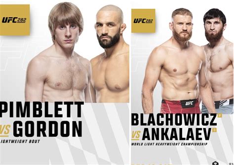 UFC 282 India: Blachowicz vs Ankalaev: Date, start time in India, Full fight card and where to ...